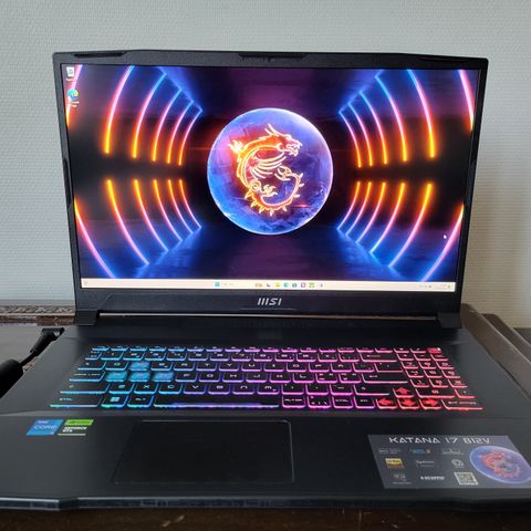 NY PRIS! Rå gaming laptop selges! MSI Katana 17,3" FHD 144 Hz