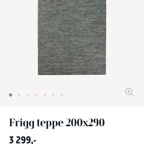 Nyrenset FRIGG sofa teppe fra Bohus