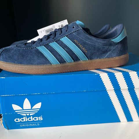 adidas Hochelaga Spzl Collegiate Navy Blanch Sea Size UK 10