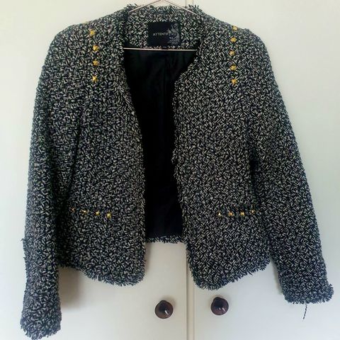 Bouclé/tweed blazer