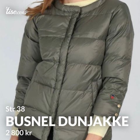 Busnel dunjakke