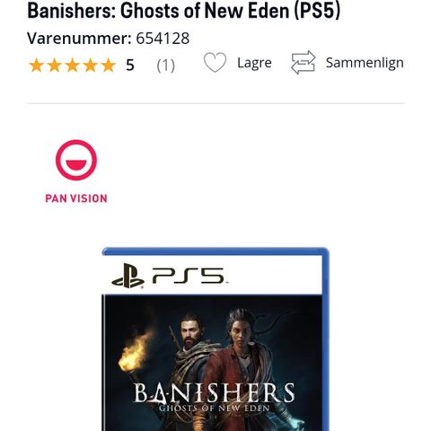 ØNSKES KJØPT! Banishers: Ghosts of New Eden til PS5.