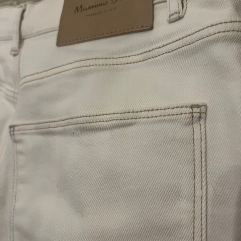 Massimo Dutti «jeans» bukse i off white, str 38