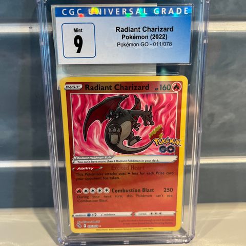 Pokémon Radiant Charizard CGC9