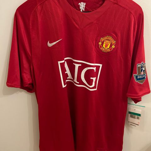 BNWT United 07/08 hjemme drakt med Ronaldo på ryggen