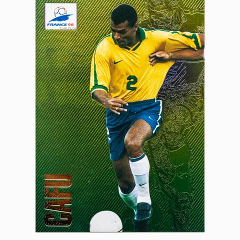 Fotballkort - VM Frankrike 1998 (Panini) - Cafu # 10 - Foil Card