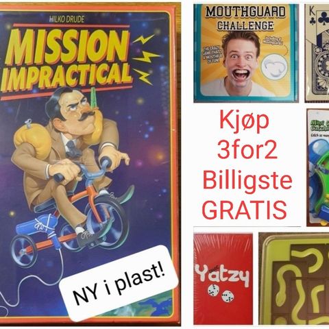 6 Spill/Puslespill Kjøp 3for2 💥 Billigste GRATIS!