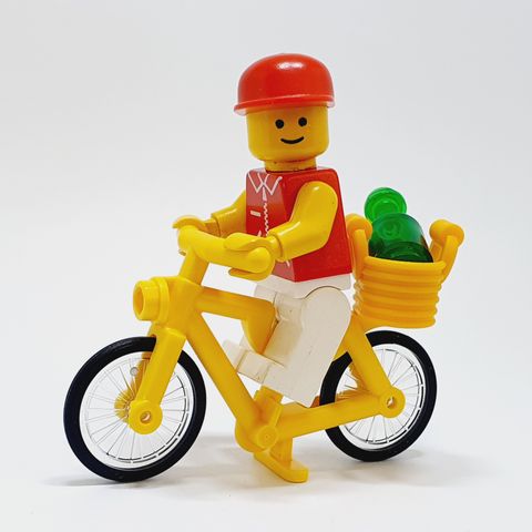 LEGO Syklist / Mann på sykkeltur (jred006)