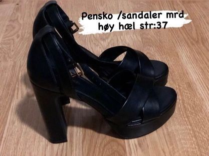 Pensko /sandaler mrd høy hæl/som NYE