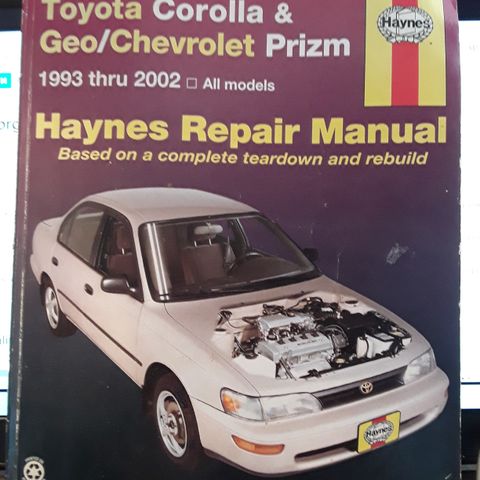 Toyota Corrolla&Geo/Chvrolet Prizm reparasjonsmanual.