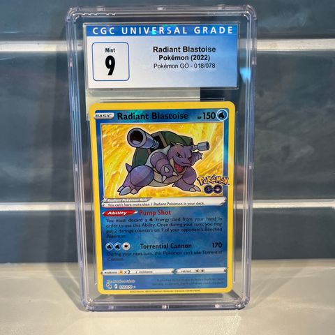 Pokémon Radiant Blastoise PSA9