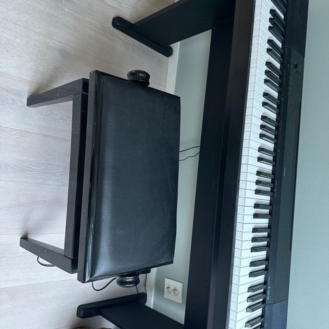 Som Ny, Casio CDP 120, med profesjonell piano stol