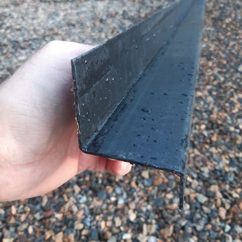 9 stk dekklist / vannbrett 240 cm lange sort plast