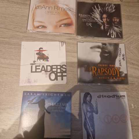 6 singler på cd