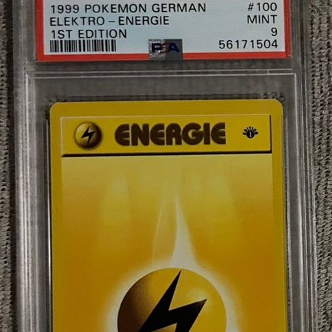 Pokemon 1999, 1st edition elektro Energie