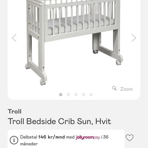 Troll bedside crib