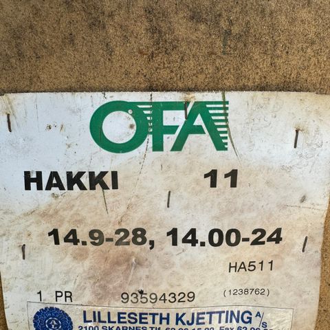 Ofa Hakki 11mm anleggskjetting