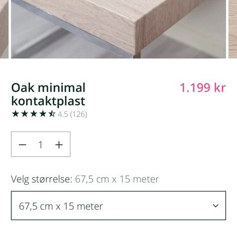 Oak minimal kontaktplast