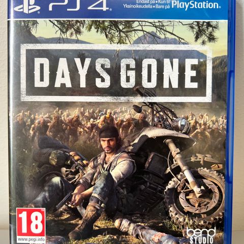 PlayStation 4 spill: Days Gone