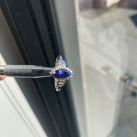 Diamantring med tanzanite🤩