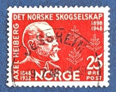 NK 372. Det norske skogselskap. Stemplet Jessheim 19.7.48