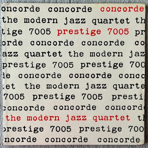 The Modern Jazz Quartet - Concorde (Jazz, Prestige, Mono, RE 1957)