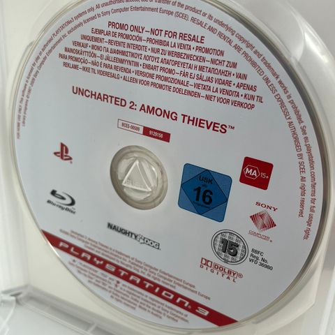 Uncharted 2 demo disk