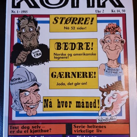 Nye Konk 1985 1 - 7 i samlekvalitet.