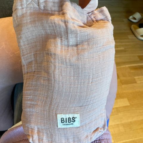 Ubrukt BIBS Cuddle Swaddle Musselin, Blush