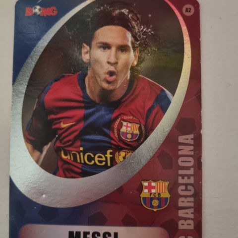 Sjeldent Lionel Messi Boing PROMO kort. Eksklusivt utgitt i Sverige