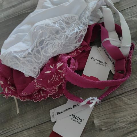 2 helt nye Panache superbra balconett bh str 60K/KK