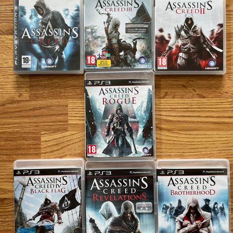 ps3 spill ASSASSINS CREED COLLECTION