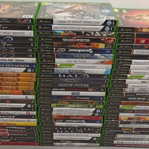 Original Xbox spill og utstyr for 1st Gen