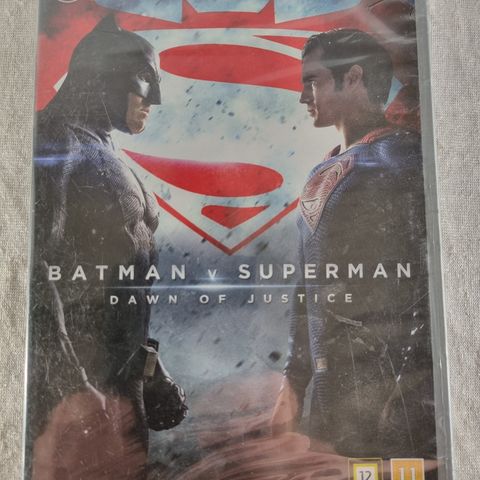 Batman v Superman DVD ny forseglet norsk tekst