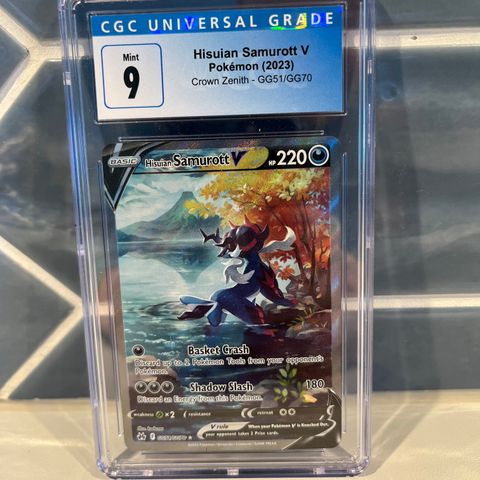 Pokémon Hisuian Samurott V CGC 9