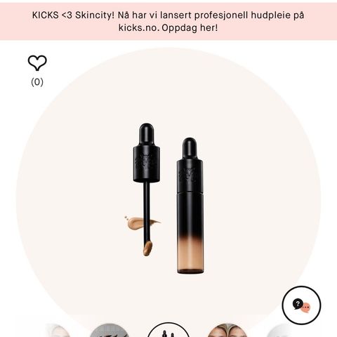 KVD concealer - swatchet 1 gang