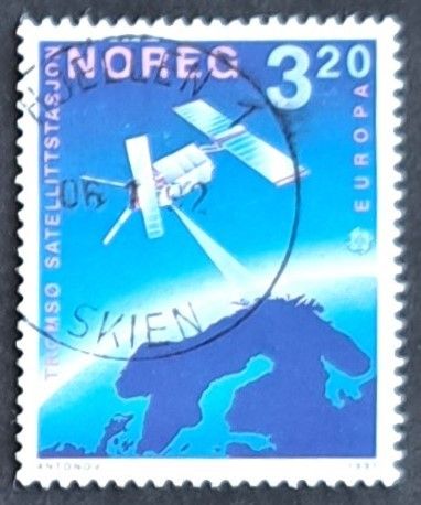 NK 1111. Europa XXIII. Stemplet HJELLEN 06 1 92. SKIEN