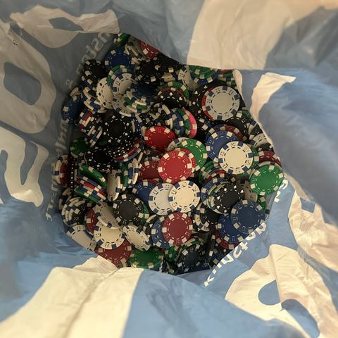 Poker chips selges - 5.5kg