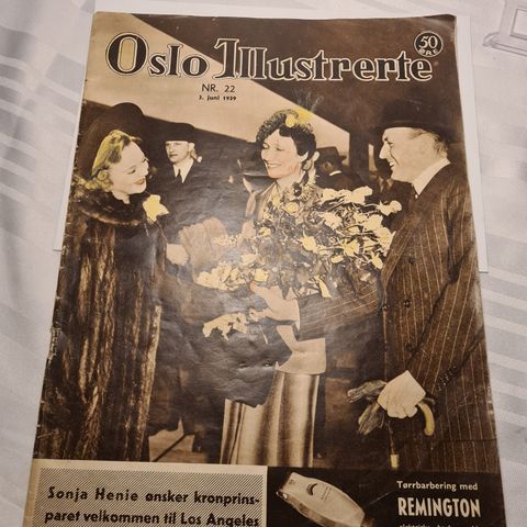 Oslo Illustrerte Nr. 22 1939 - Ukeblad fra 30-tallet - Kjempe Fin Stand