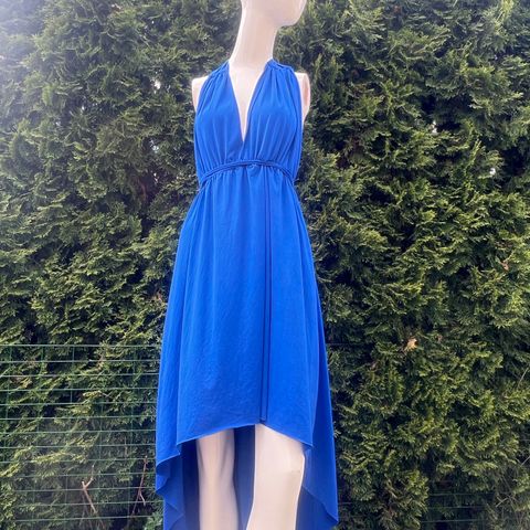 Himmelblå elastisk kjole