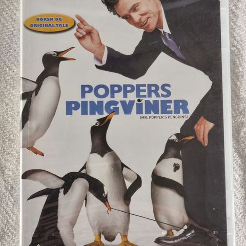 Poppers Pingviner DVD Mr. Popper's Penguins ny forseglet