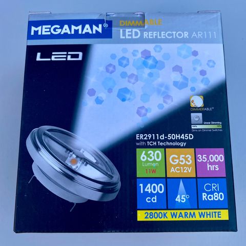 LED reflector AR111 ( 13stk 11W, 1 stk 12W)