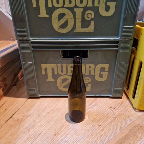 Øl flasker Tuborg.