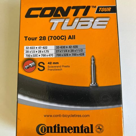 Conti Tour 28 (700C) All sykkelslange - NY