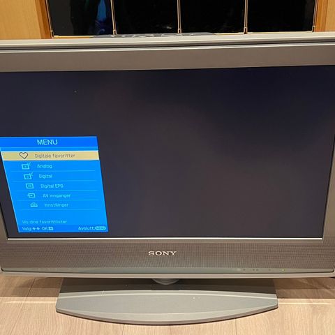 SONY KDL-26S2000 uten fjernkontroll