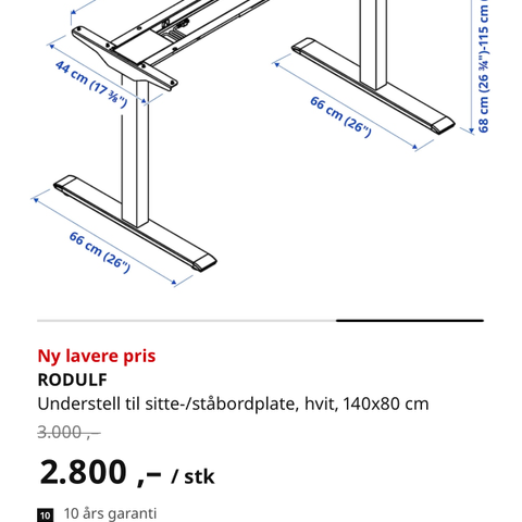 Ikea rodulf bord