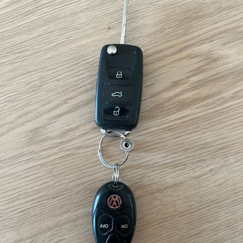 Bilnøkkel til VW Caddy