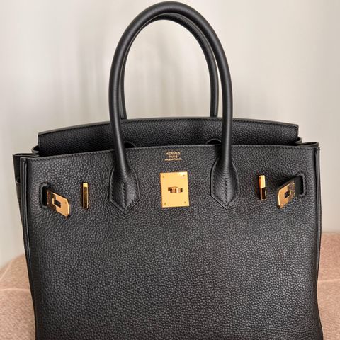 Birkin 30 Black Togo Gold Hardware