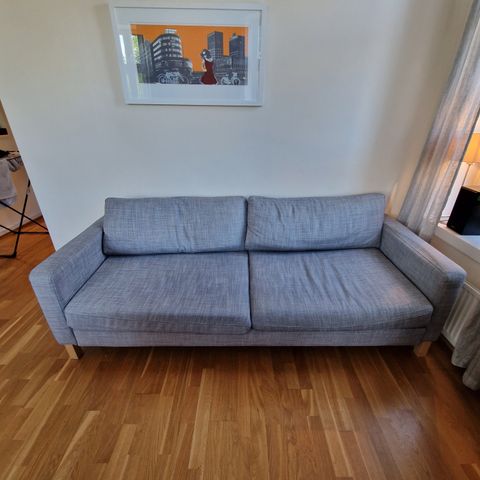 Karlstad grå sovesofa fra IKEA til salgs