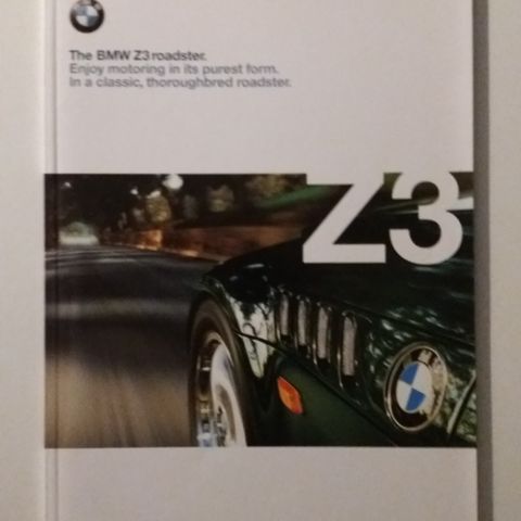 BMW Z3 Roadster -brosjyre.